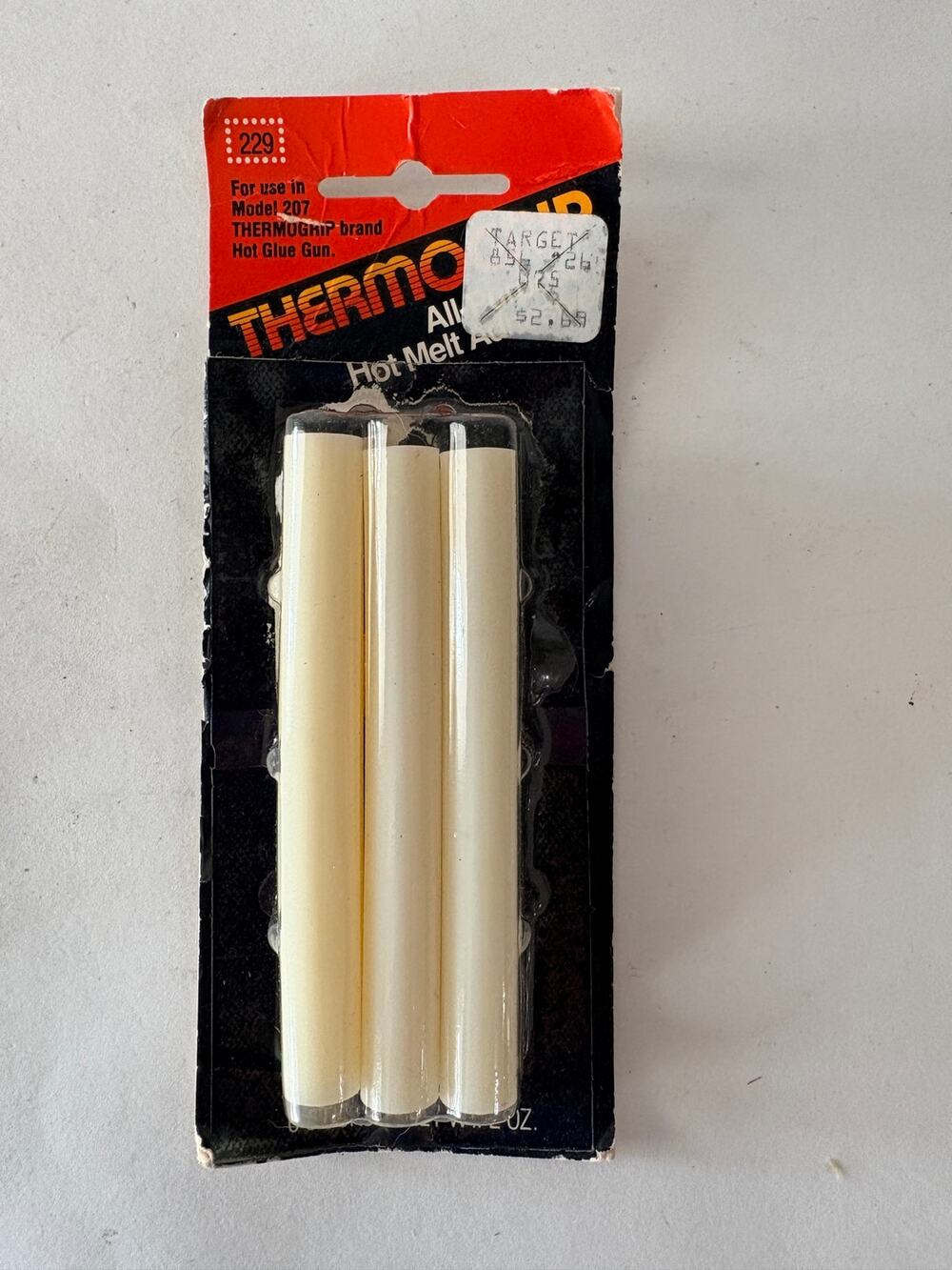 1982, NOS, 229, Thermogrip, Bostik/Emhart, and Model 207 compatibility.